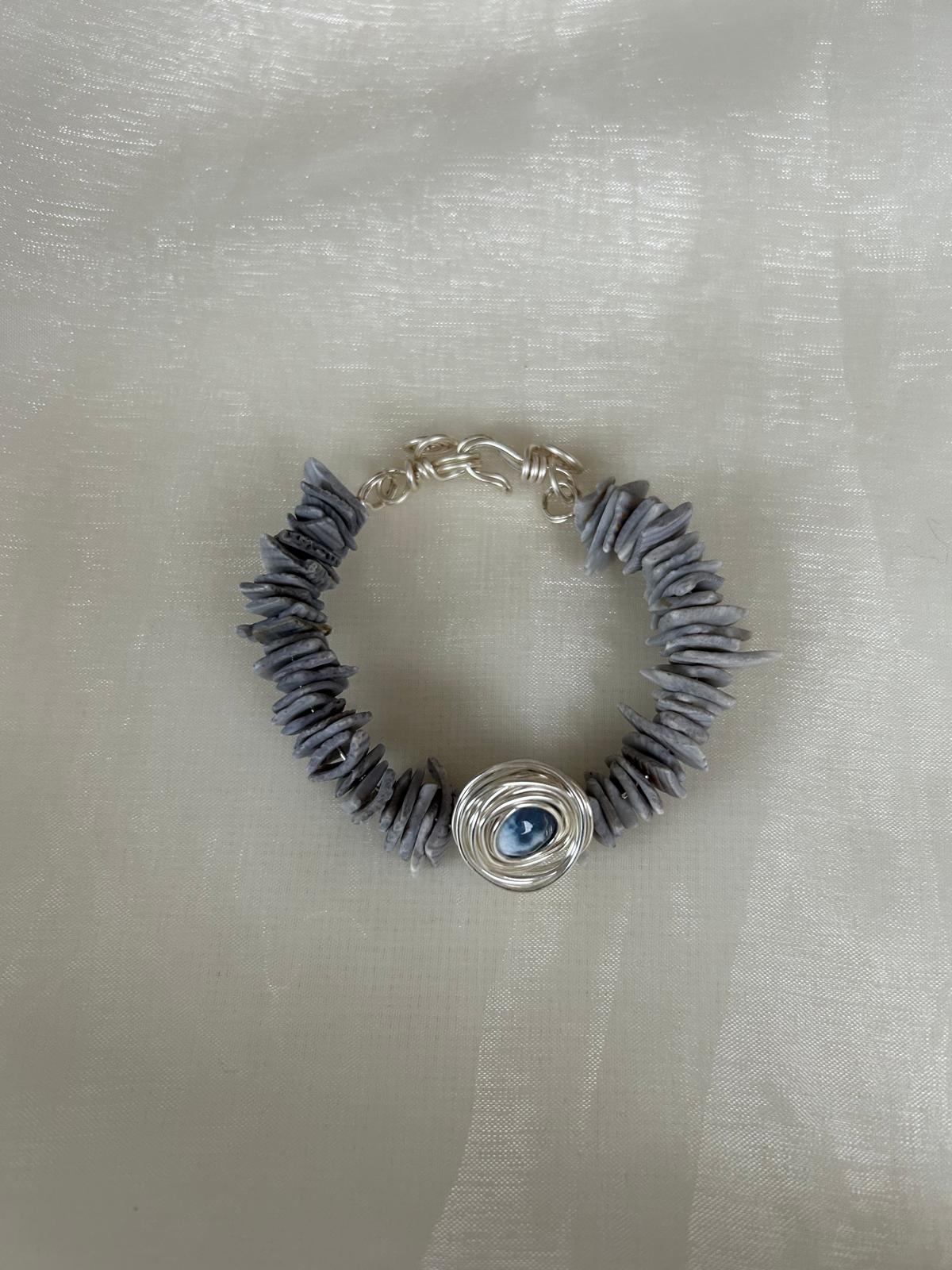 Silver Zebra Jasper Necklace