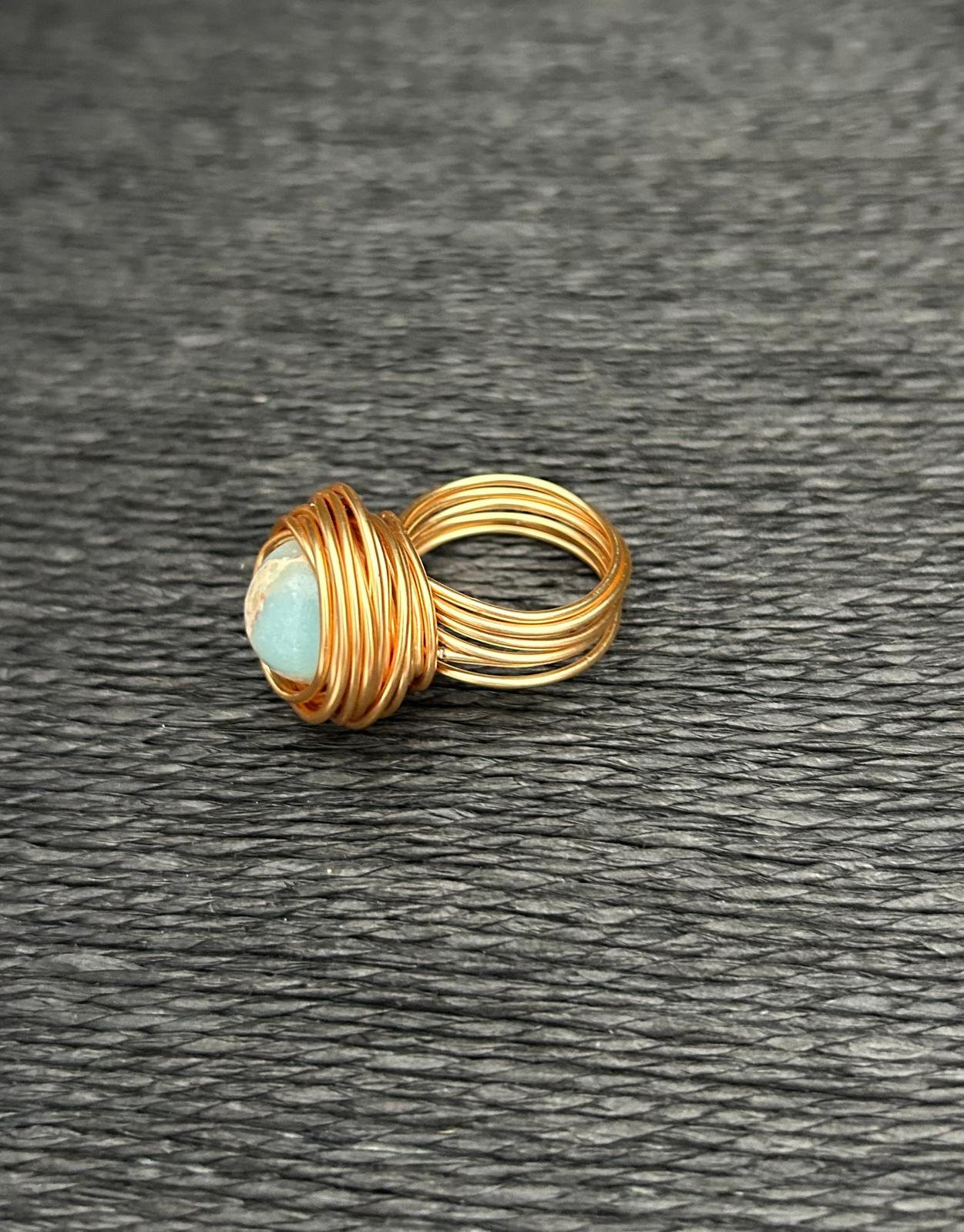 Crimson Shooshan Twist Ring