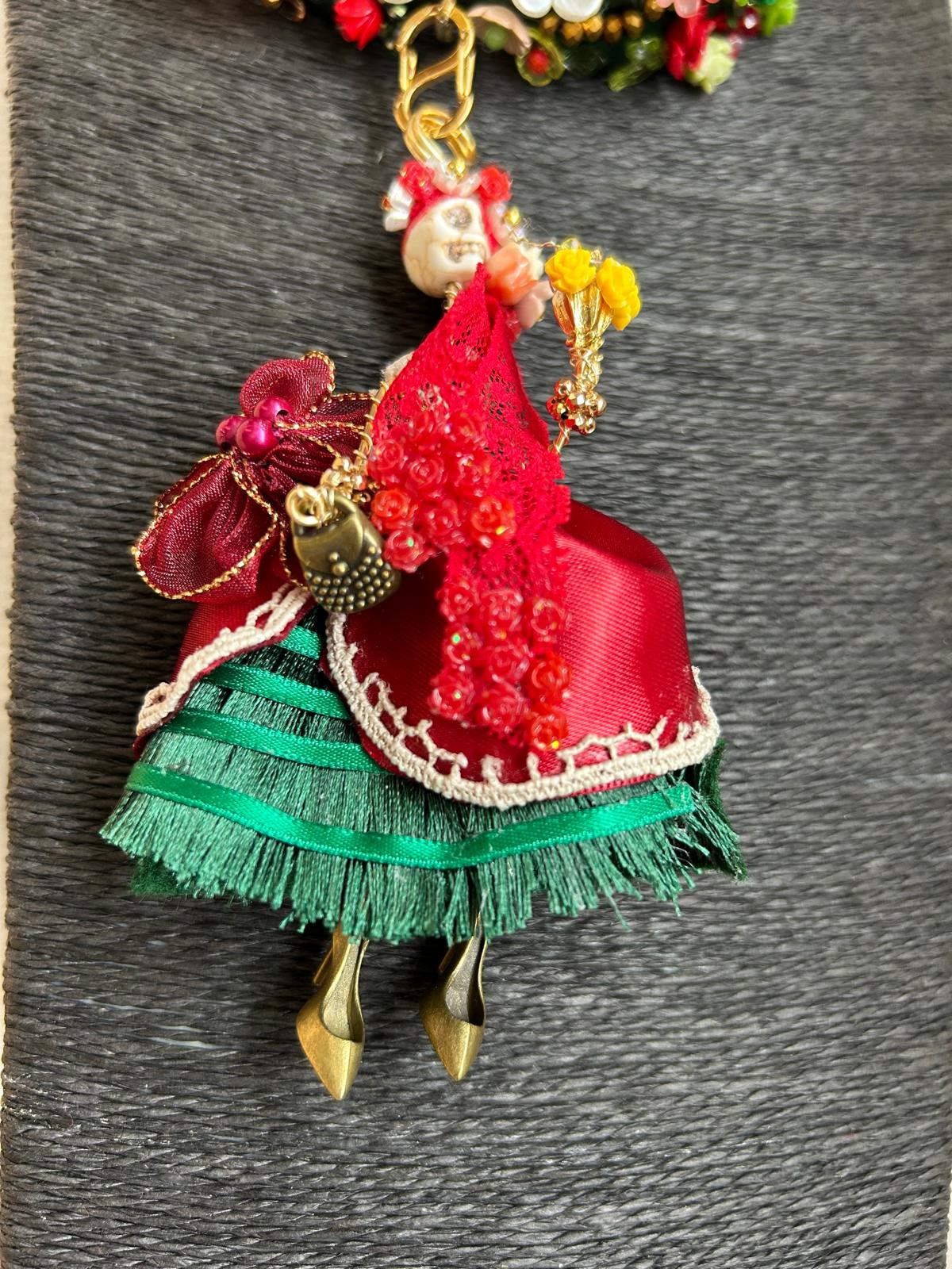 Golden Biker Catrina Necklace