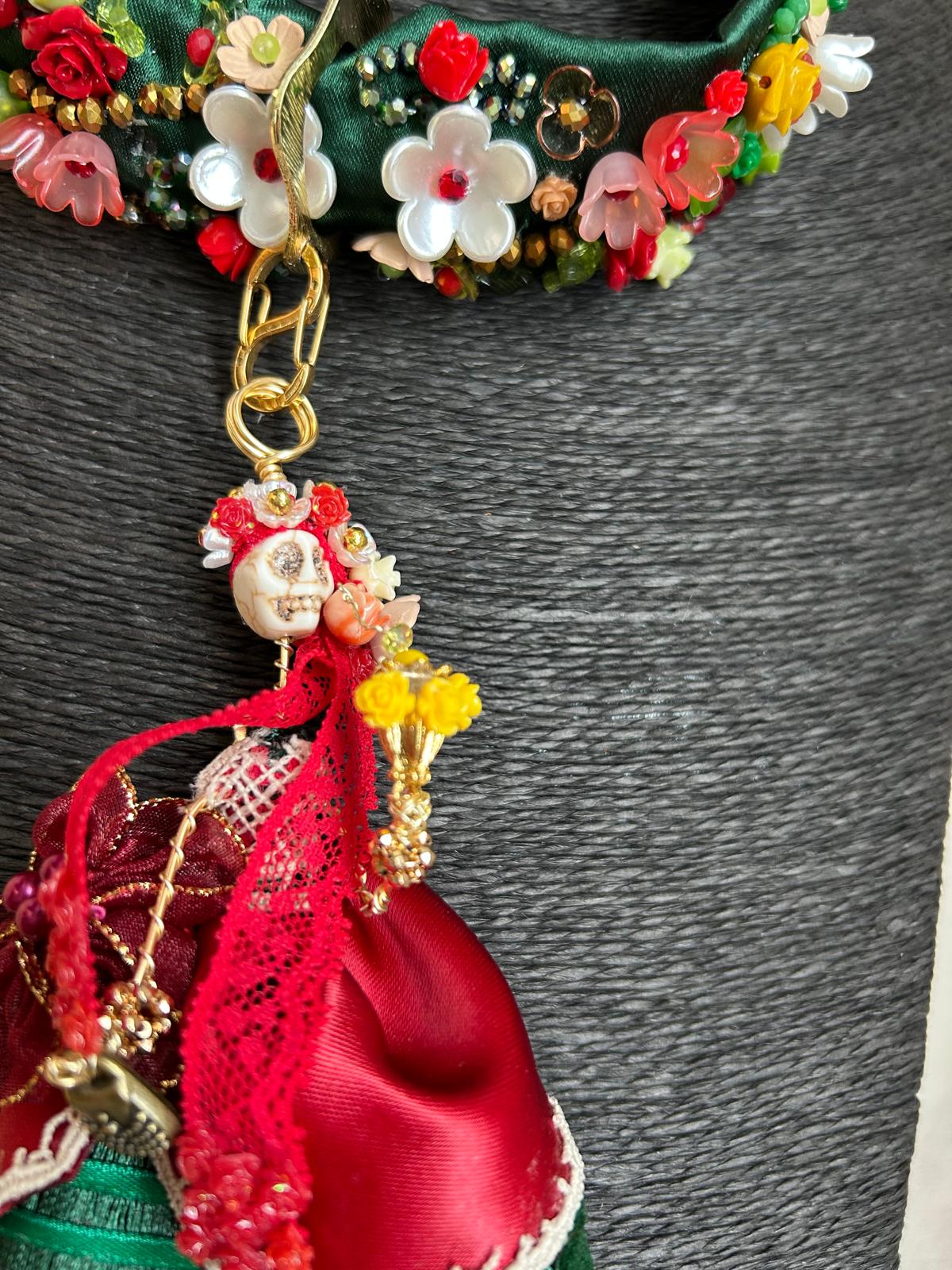 Golden Biker Catrina Necklace