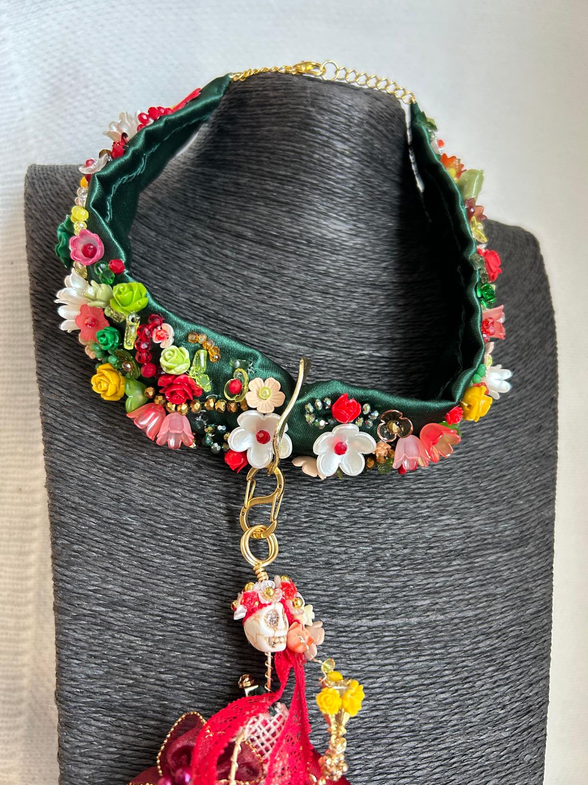 Golden Biker Catrina Necklace