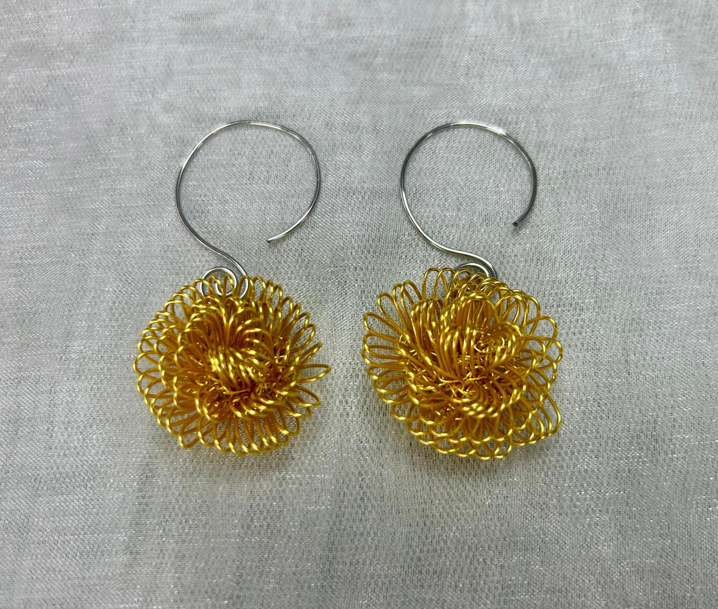 Solar Chrysanthemum Earrings