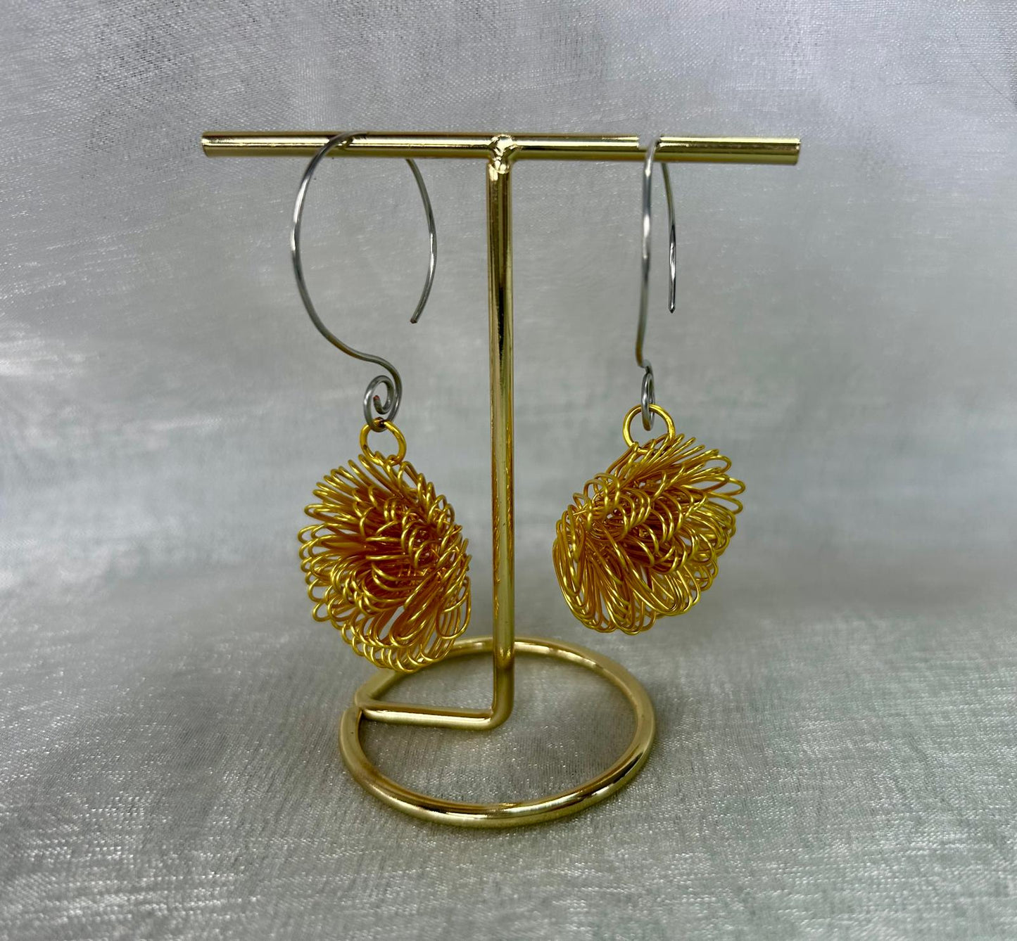 Solar Chrysanthemum Earrings