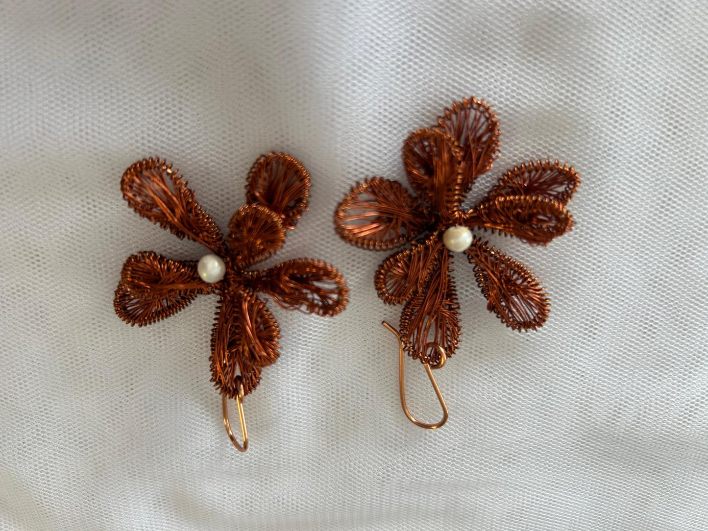 Rustic Petal Interlace Earrings