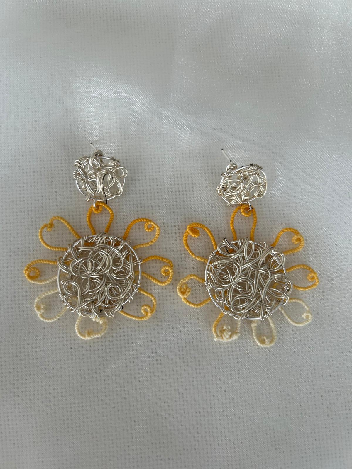 Golden Ray Drops Earrings