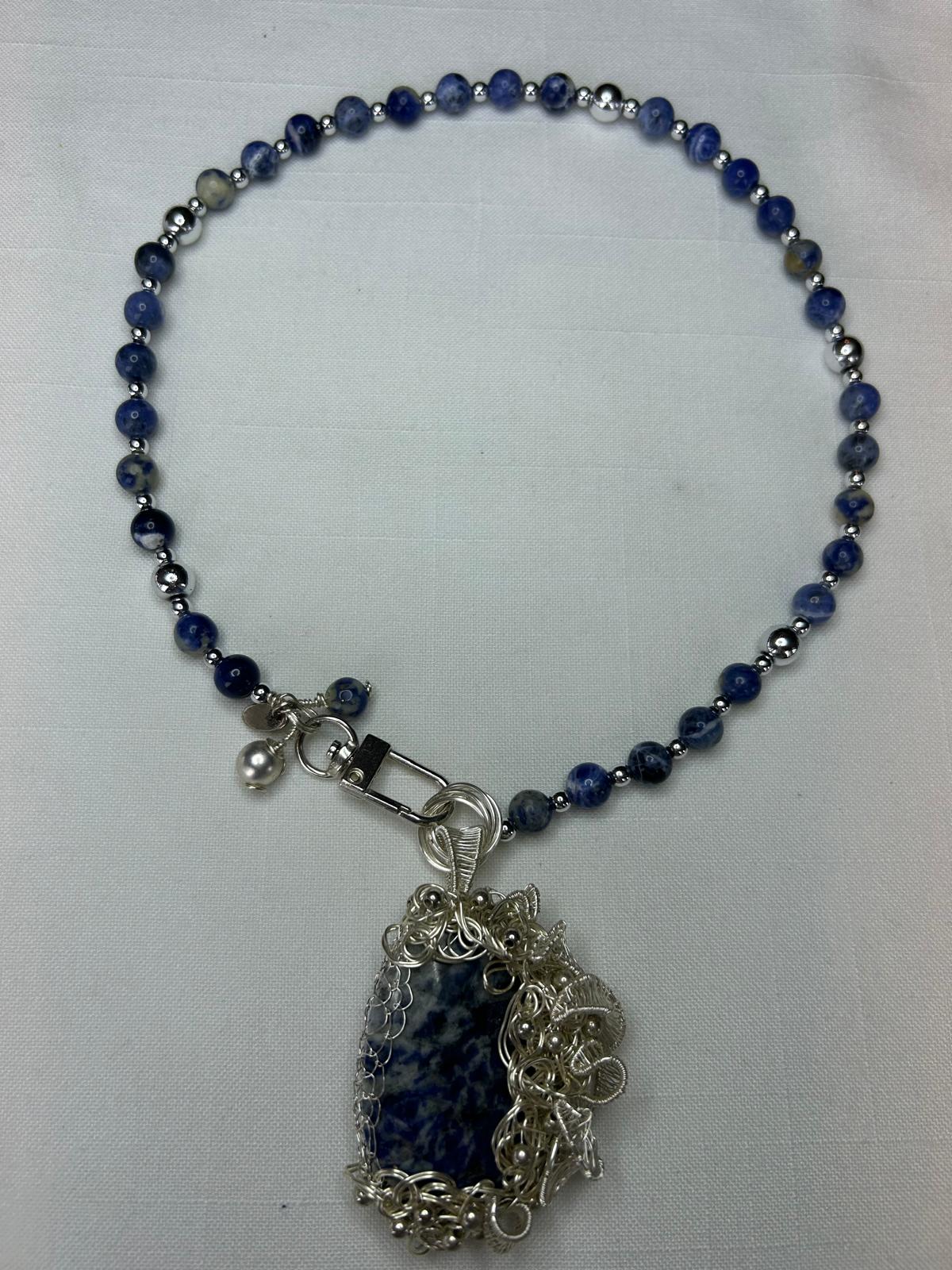 Azure Agate Elegance Necklace