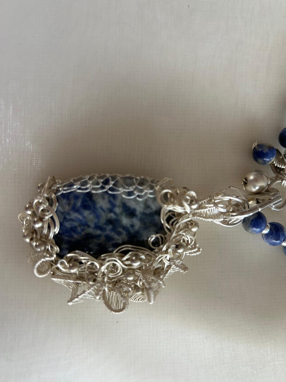 Azure Agate Elegance Necklace