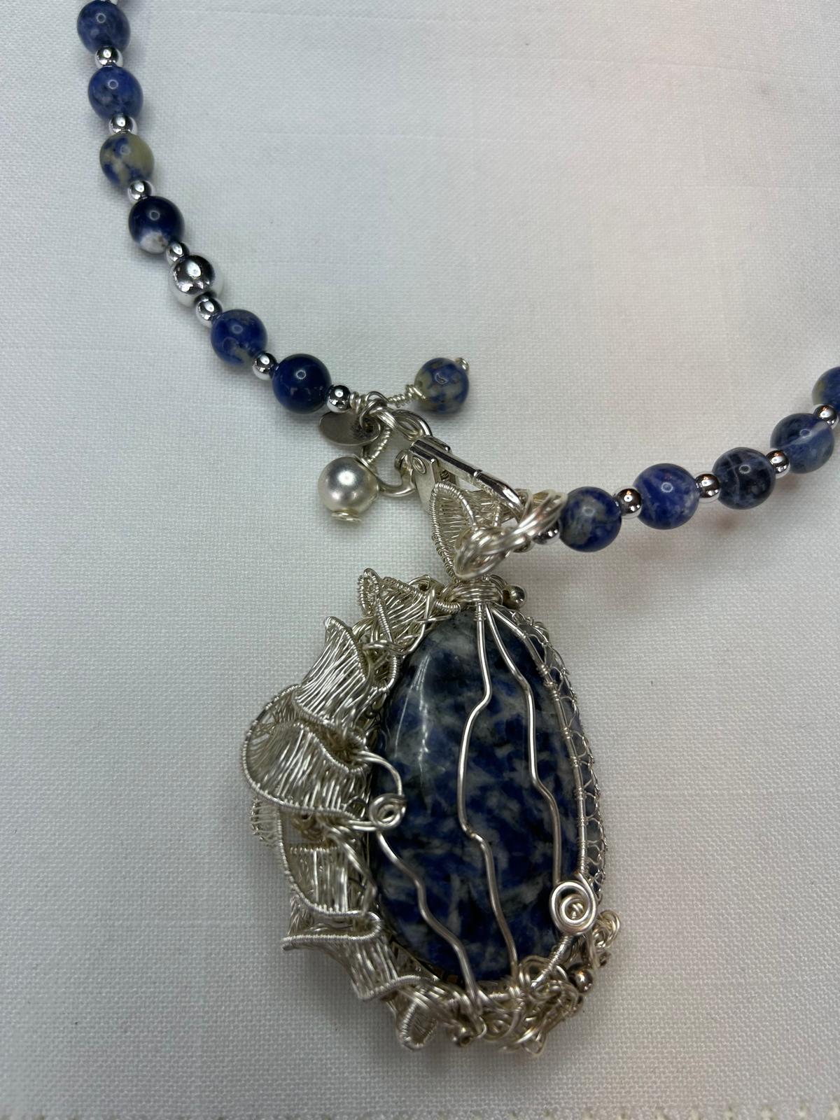 Azure Agate Elegance Necklace