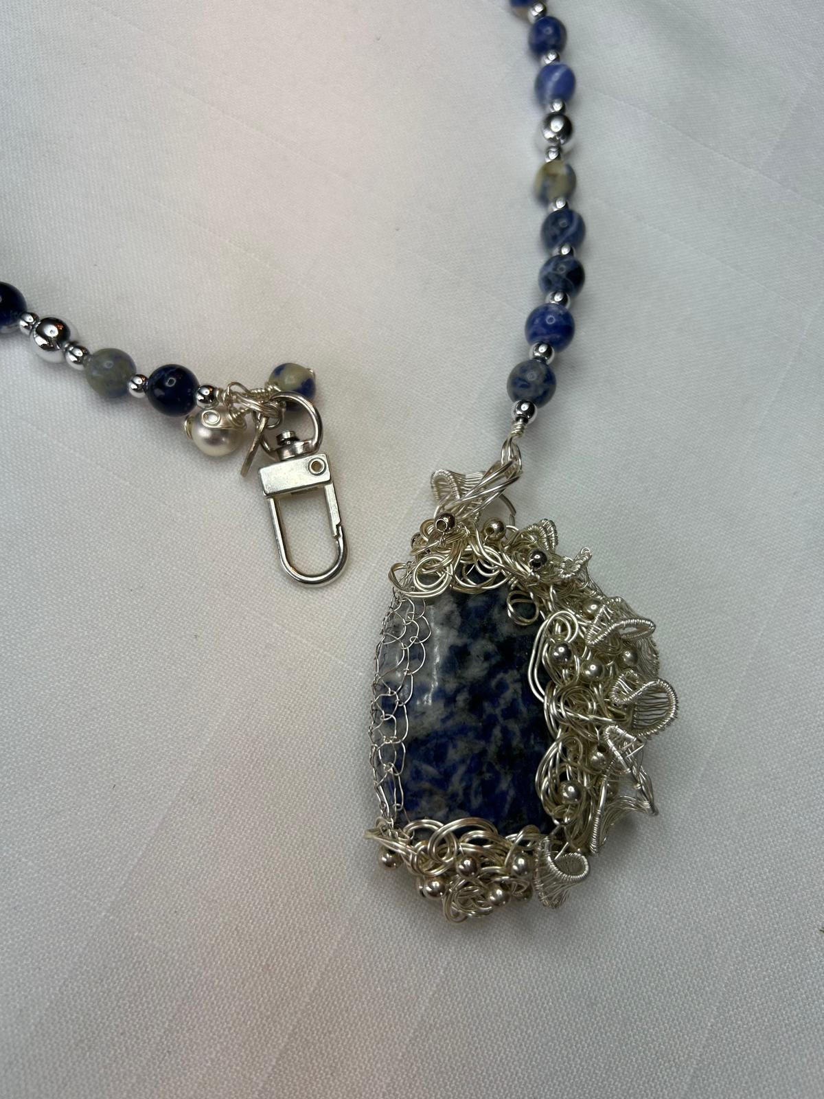 Azure Agate Elegance Necklace