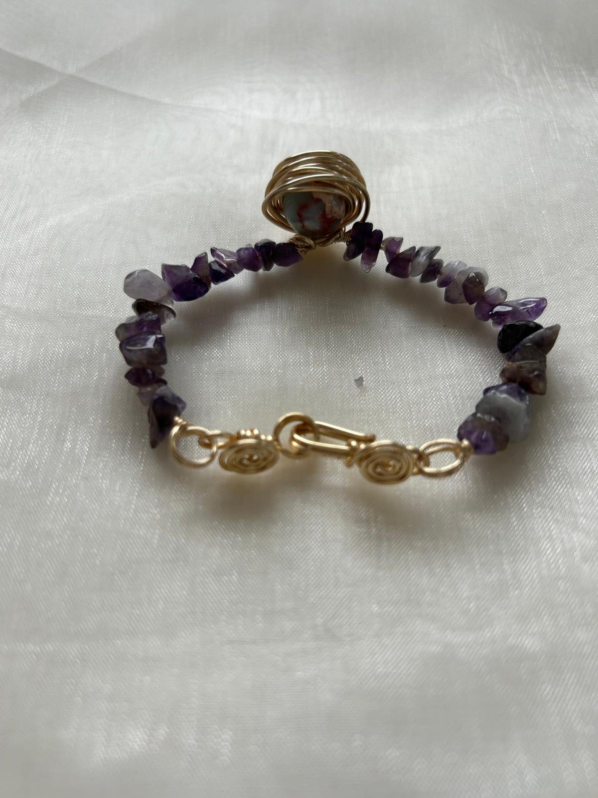 Regal Amethyst Glow Bracelet