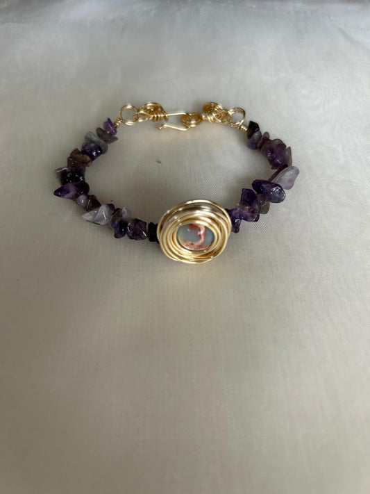 Regal Amethyst Glow Bracelet