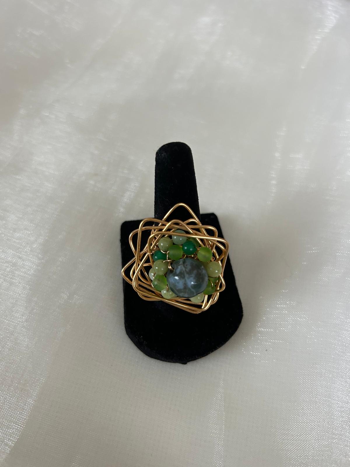 Emerald Flame Ring