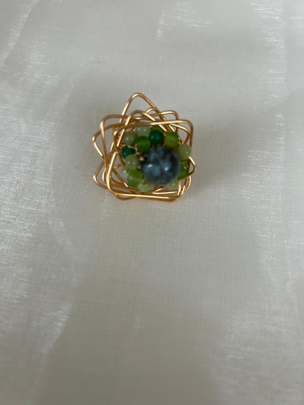 Emerald Flame Ring