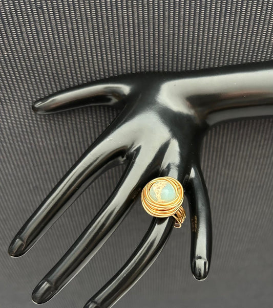 Crimson Shooshan Twist Ring