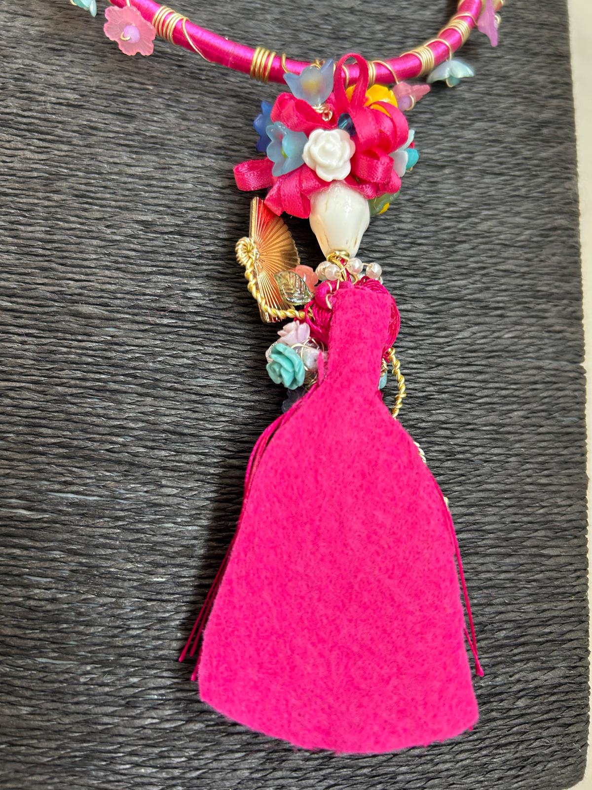 Fiesta Rose Catrina Necklace
