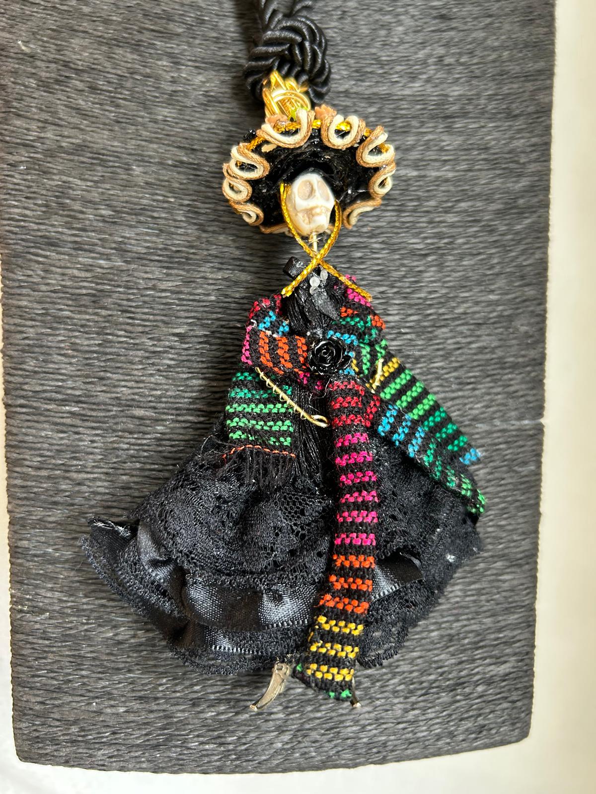Velvet Lace Adelita Catrina Necklace