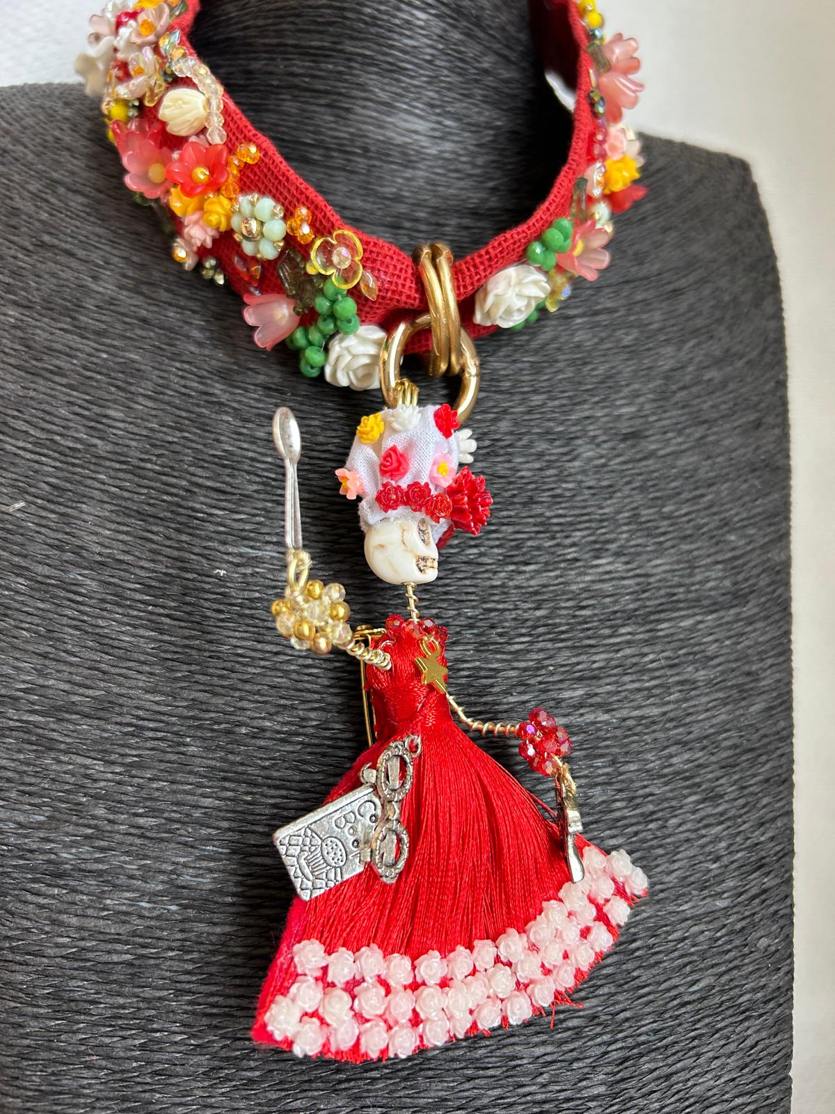 Flavors of Mexico Chef Catrina Necklace