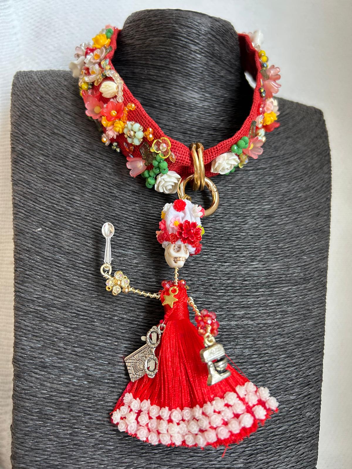 Flavors of Mexico Chef Catrina Necklace