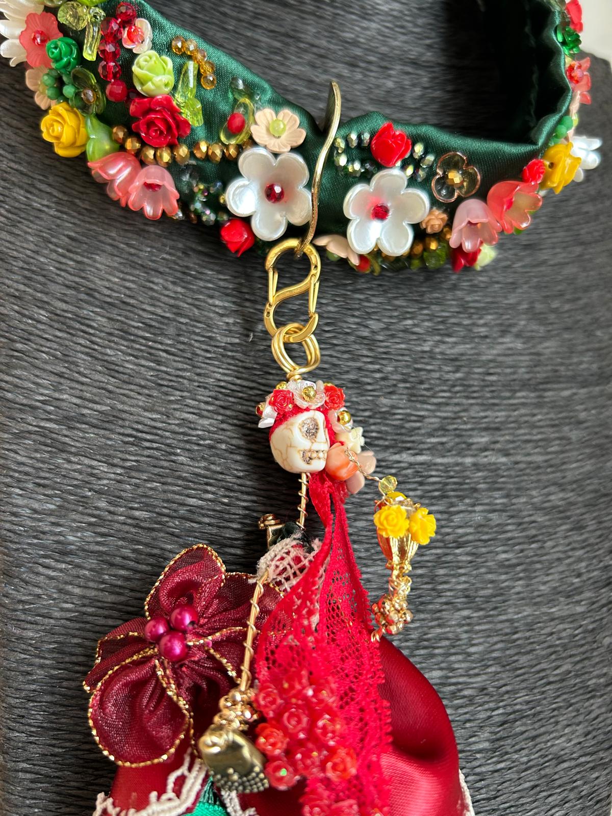 Golden Biker Catrina Necklace