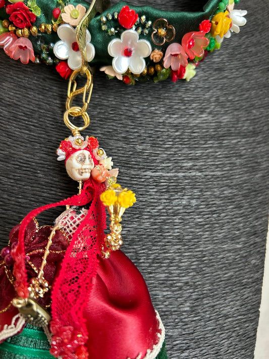 Golden Biker Catrina Necklace